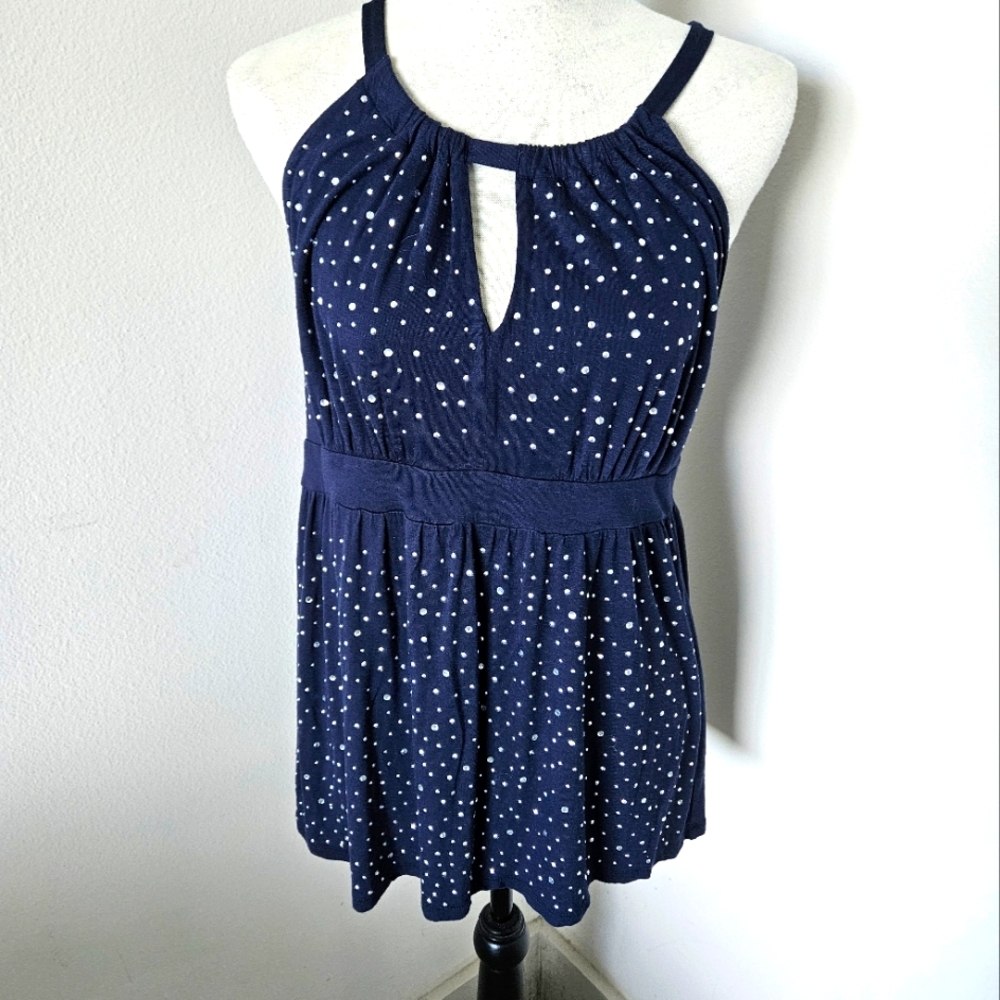 I.N.C international concepts sleeveless blue top 💙 size medium